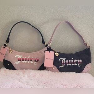 SET OF 2 RETRO VIBE JUICY COUTURE SHOULDER BAGS